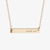 UT Hook Em Horizontal Bar Necklace