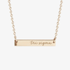 Tri Sigma Horizontal Bar Necklace