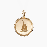 Tri Sigma Sunburst Sailboat Pendant