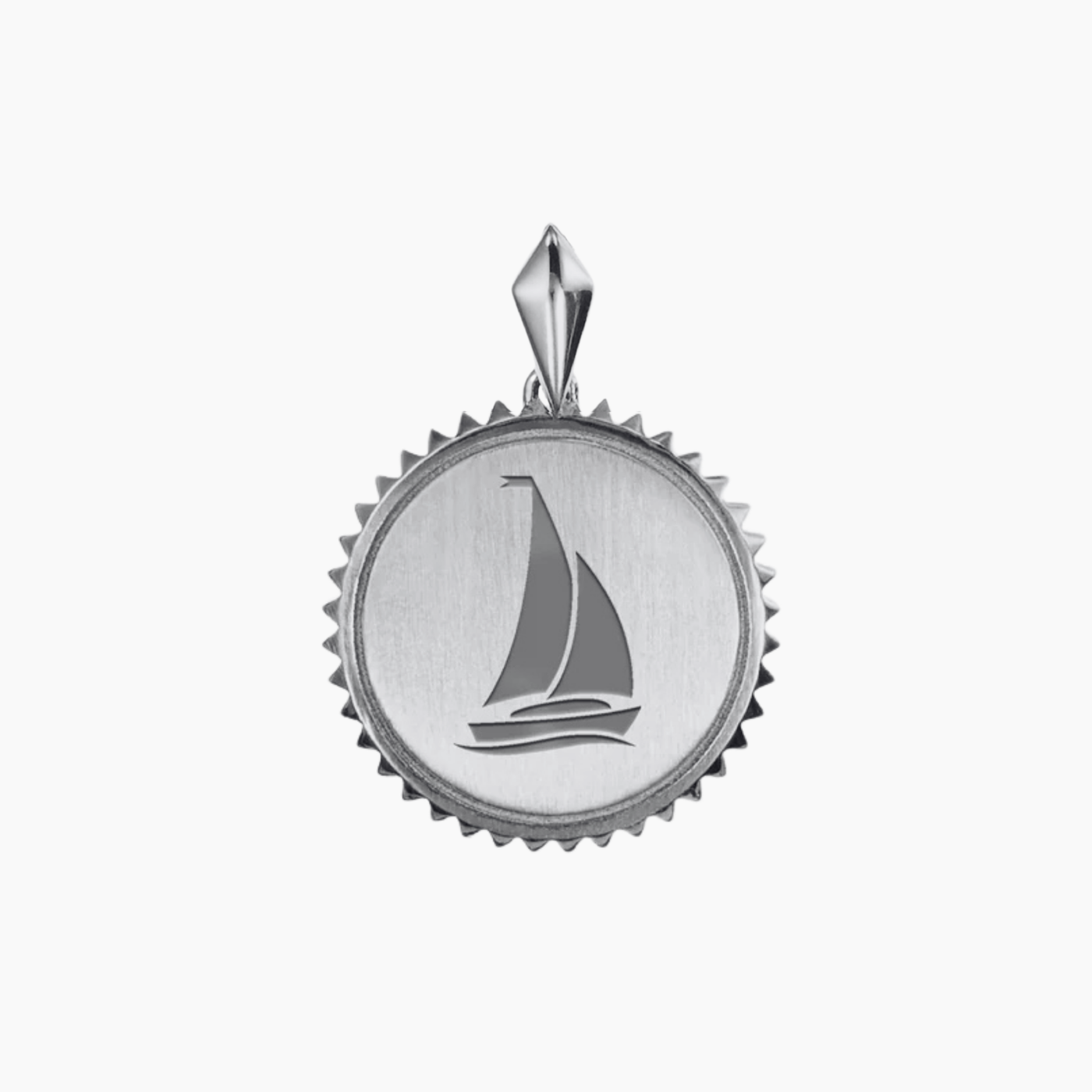 Tri Sigma Sunburst Sailboat Pendant