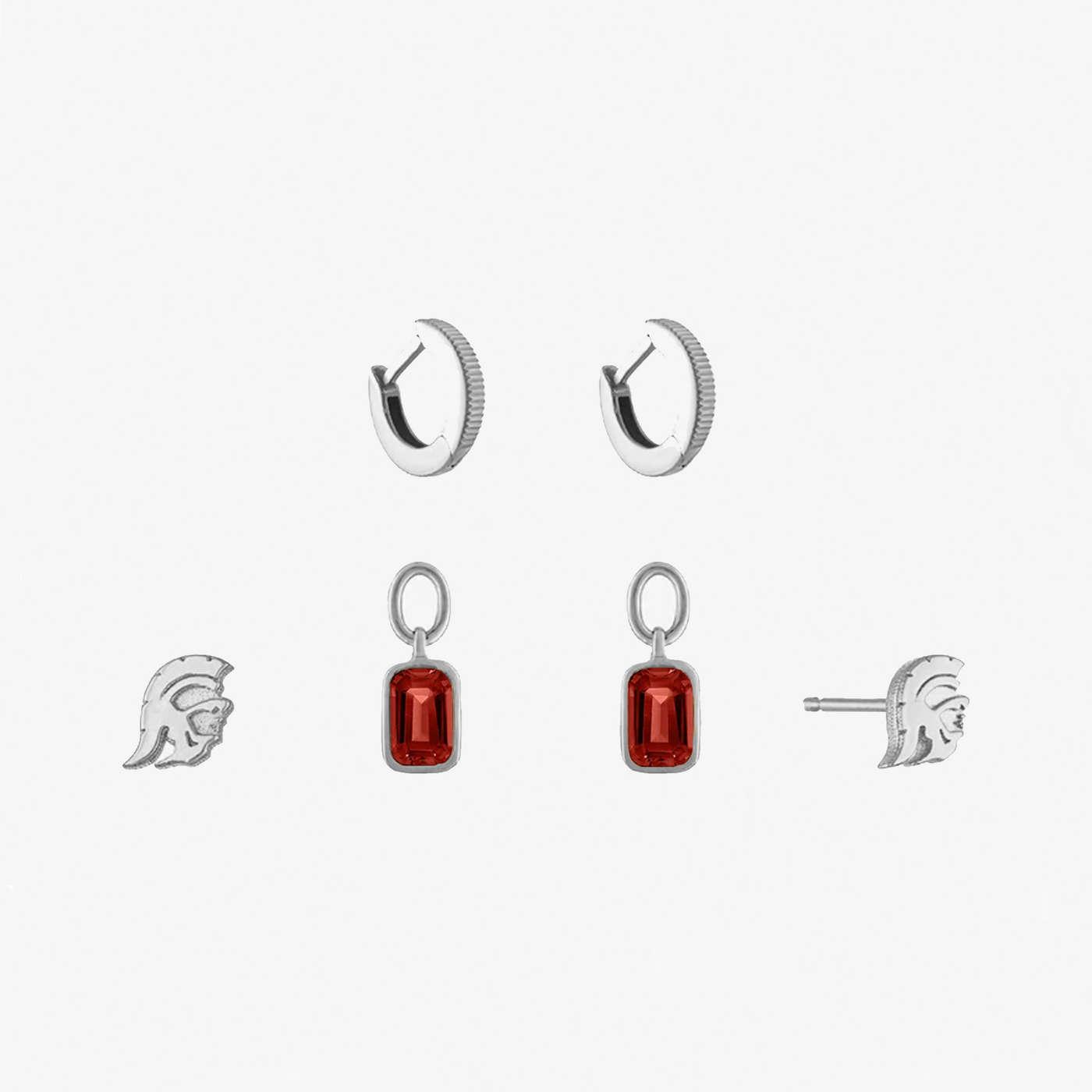 USC Trojan Florentine Earring Bundle