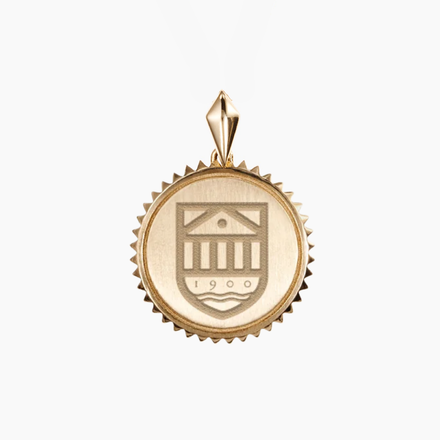 Tuck Shield Sunburst Pendant