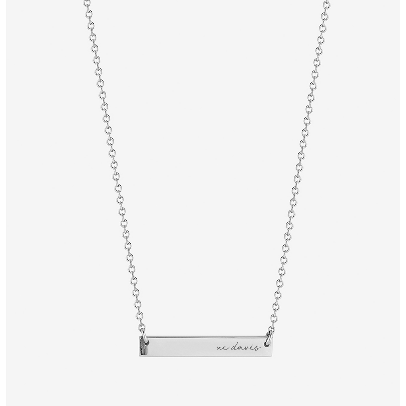 UC Davis Horizontal Bar Necklace