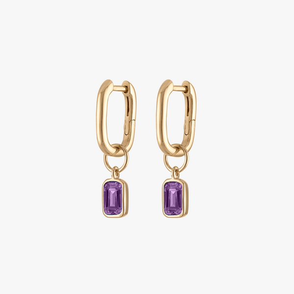 Amethyst Mini U Earring Bundle