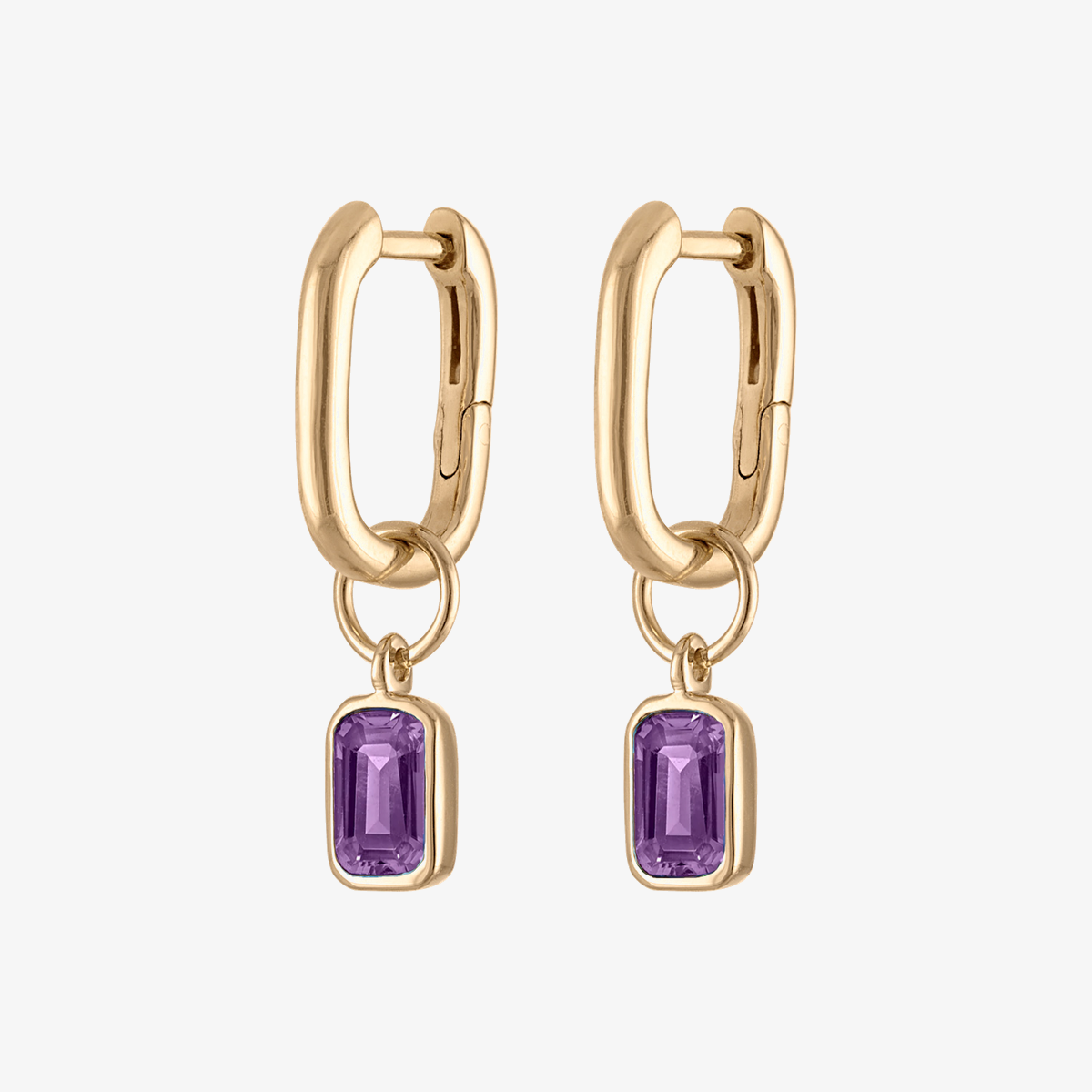 Amethyst Mini U Earring Bundle