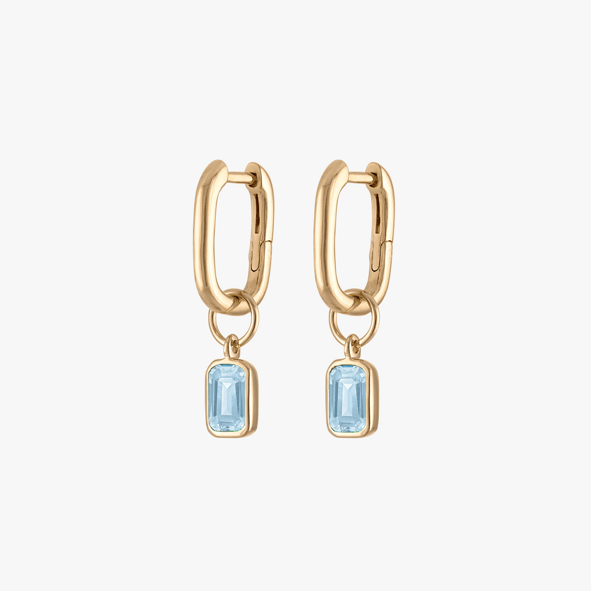 Aquamarine Mini U Earring Bundle