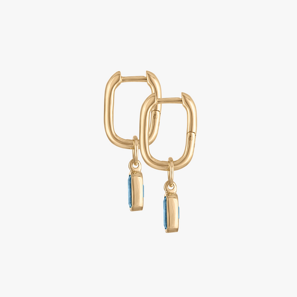 Aquamarine Mini U Earring Bundle