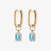 Blue Topaz Mini U Earring Bundle