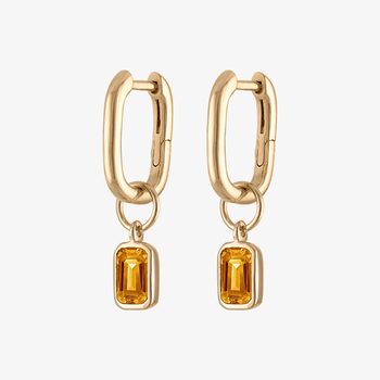 Citrine Mini U Earring Bundle
