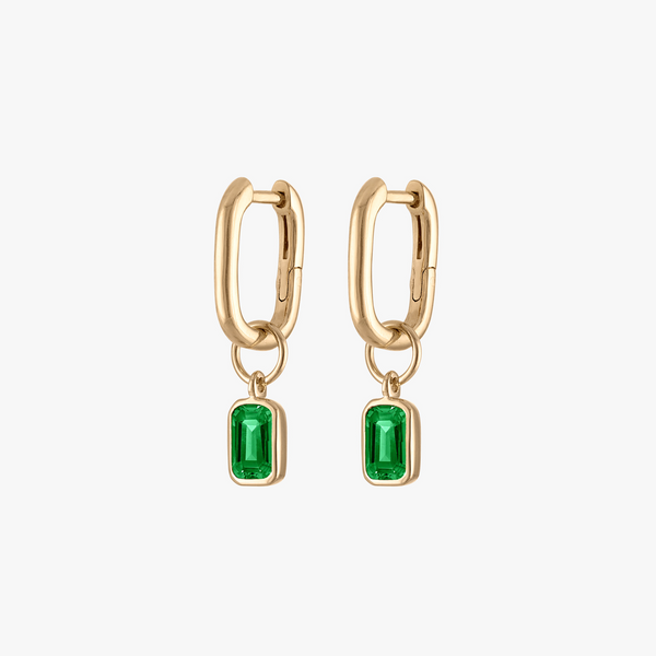 Emerald Mini U Earring Bundle