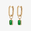 Emerald Mini U Earring Bundle