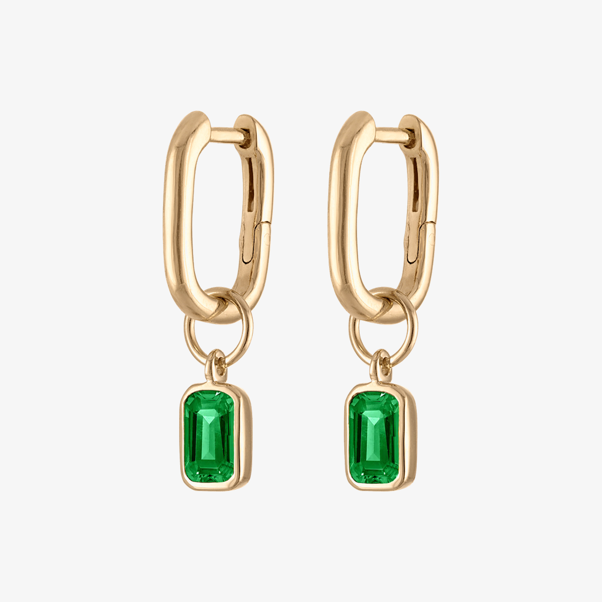 Emerald Mini U Earring Bundle