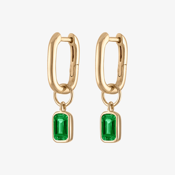 Emerald Mini U Earring Bundle