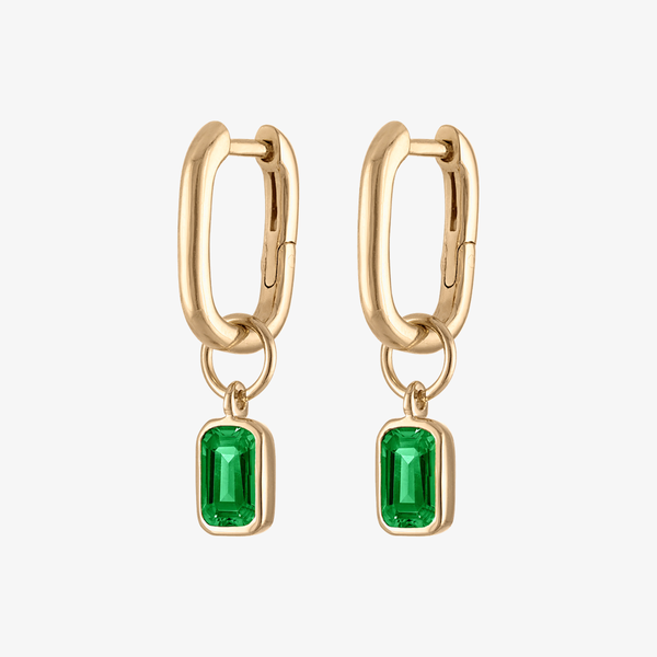 Emerald Mini U Earring Bundle