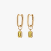 Yellow Citrine Mini U Earring Bundle