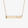 UGA Dawgs Horizontal Bar Necklace