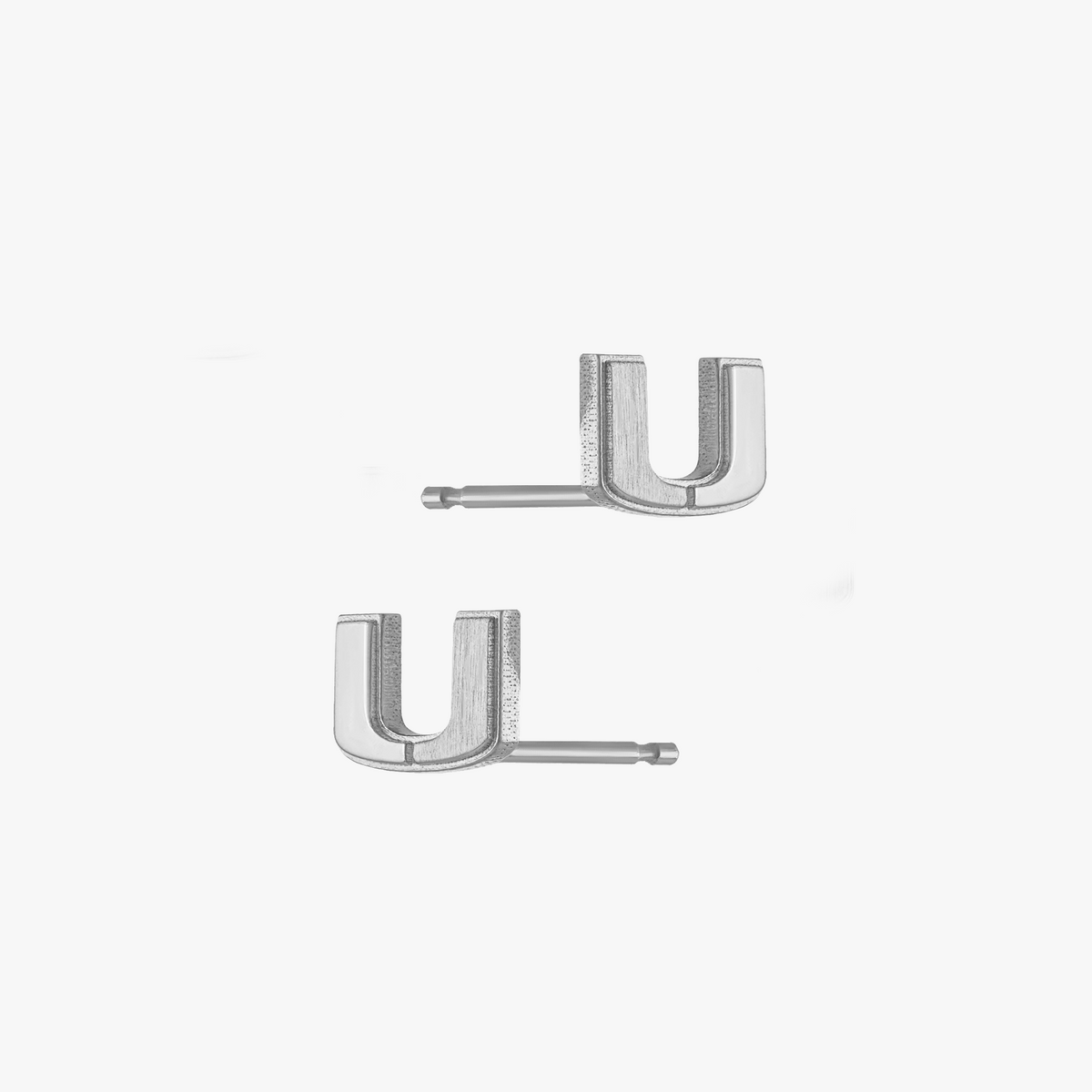 U Miami Letter Stud Earring