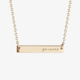 UMiami Go Canes Horizontal Bar Necklace