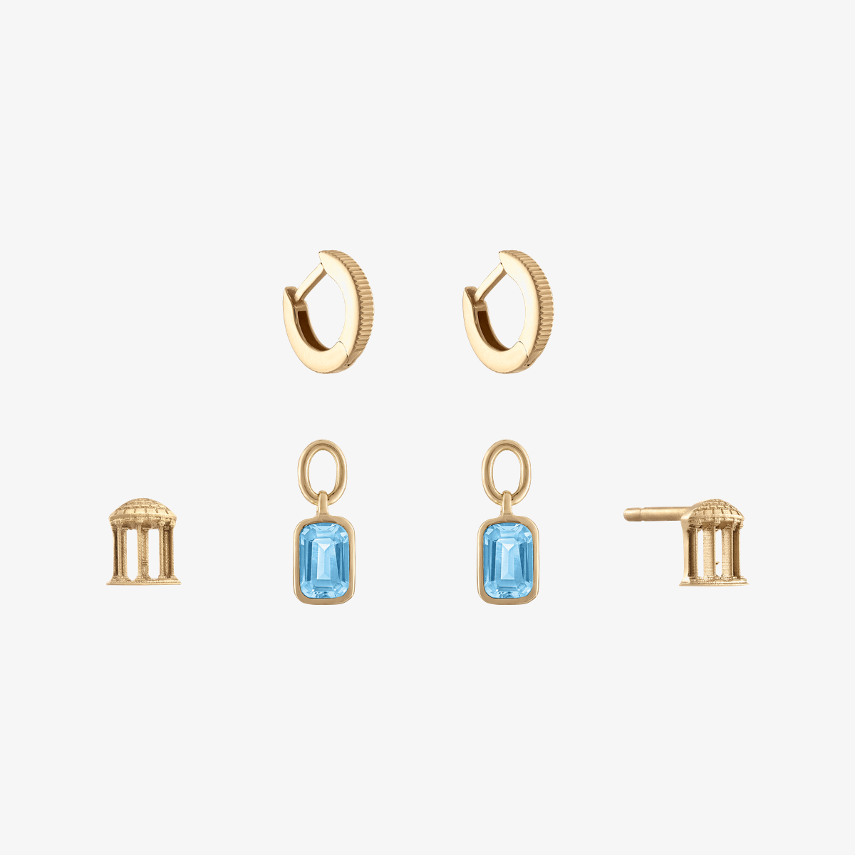 UNC Old Well Florentine Earring Bundle