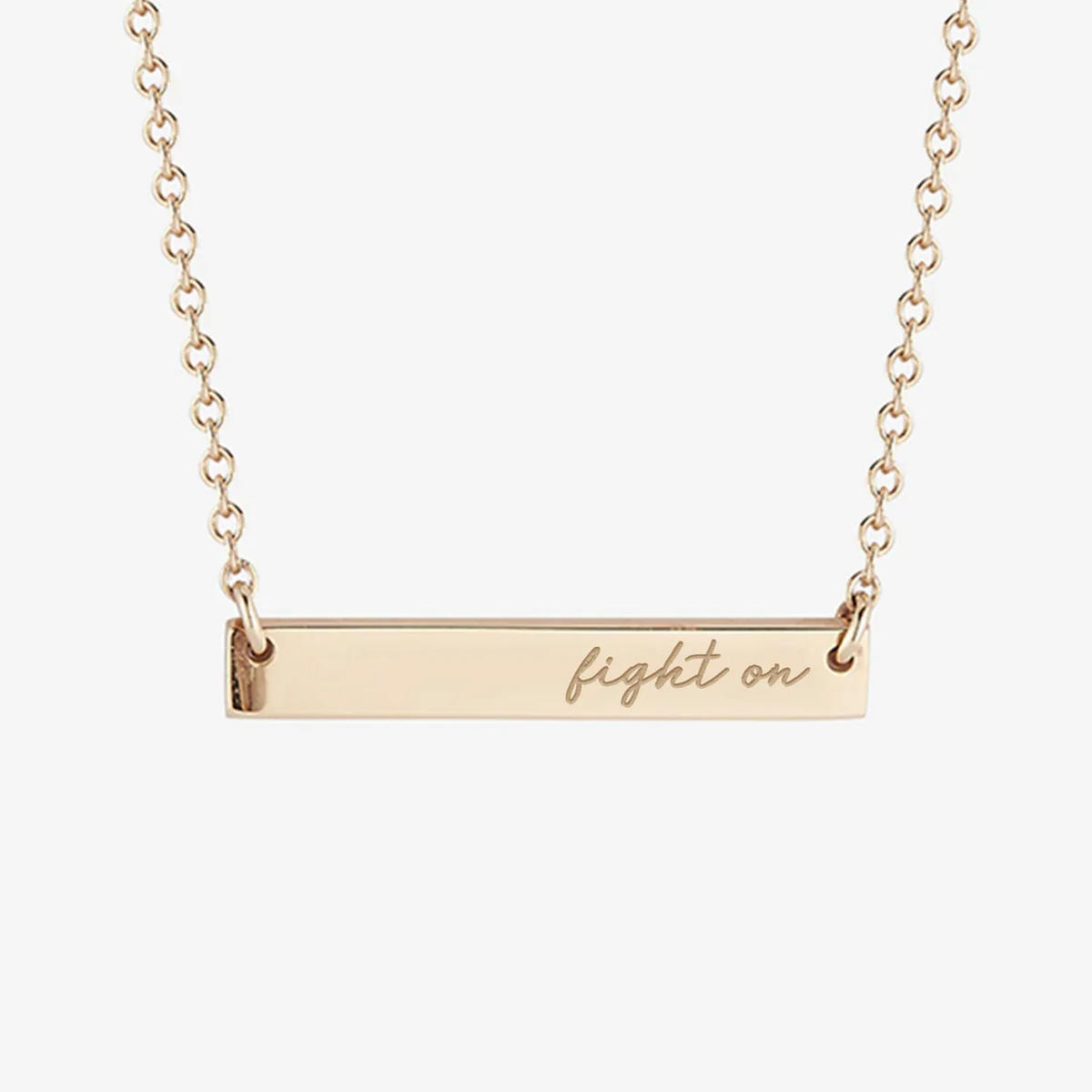 USC Fight On Horizontal Bar Necklace