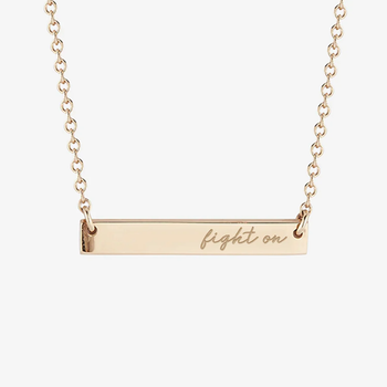 USC Fight On Horizontal Bar Necklace