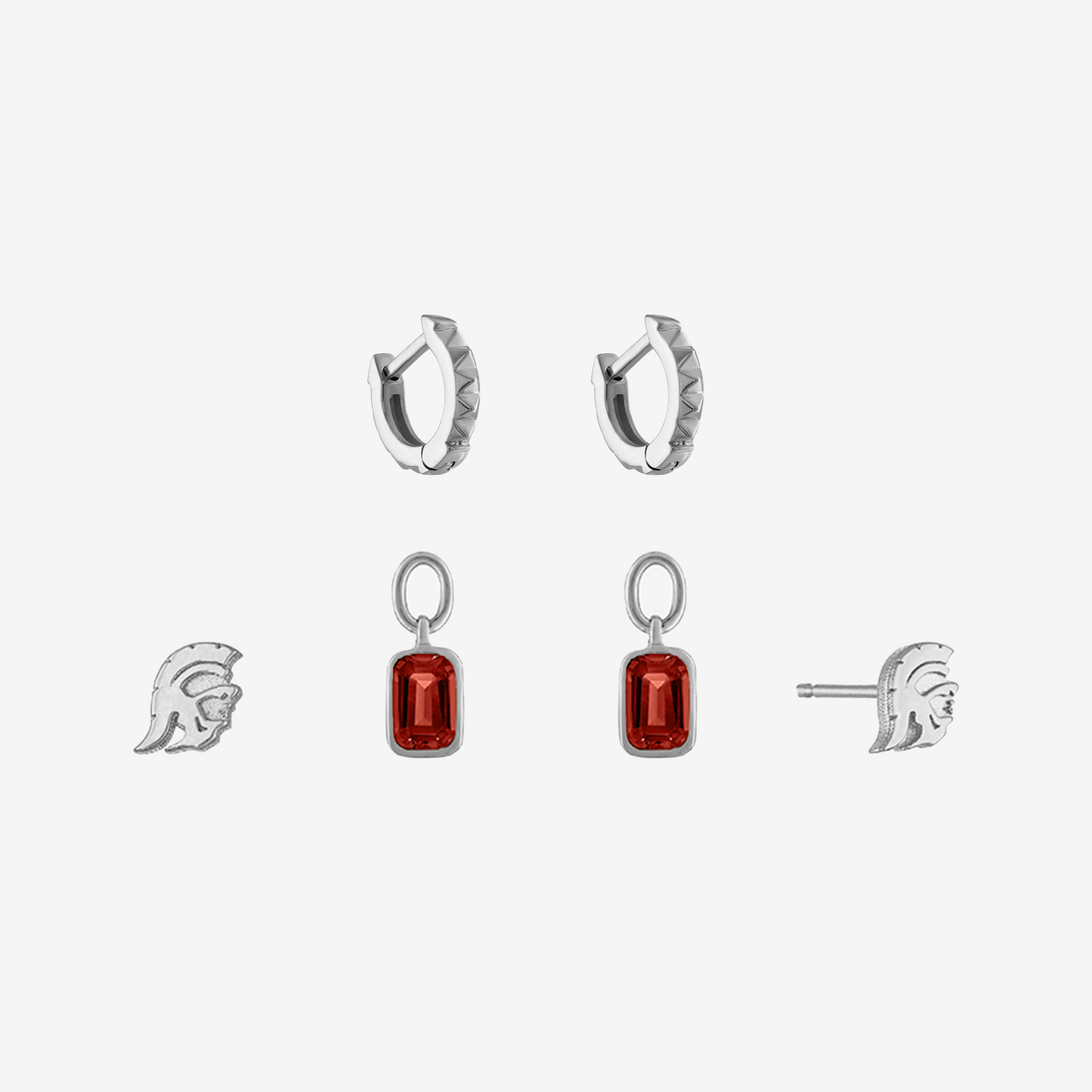 USC Trojan Sunburst Earring Bundle