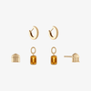 UVA Citrine Rotunda Florentine Earring Bundle