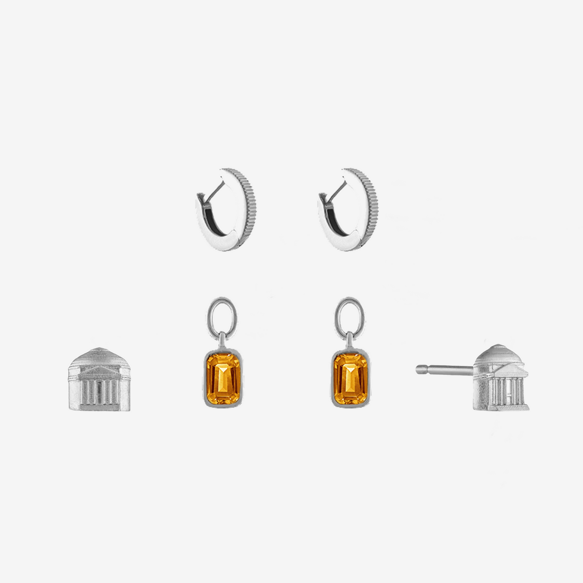 UVA Rotunda Florentine Earring Bundle