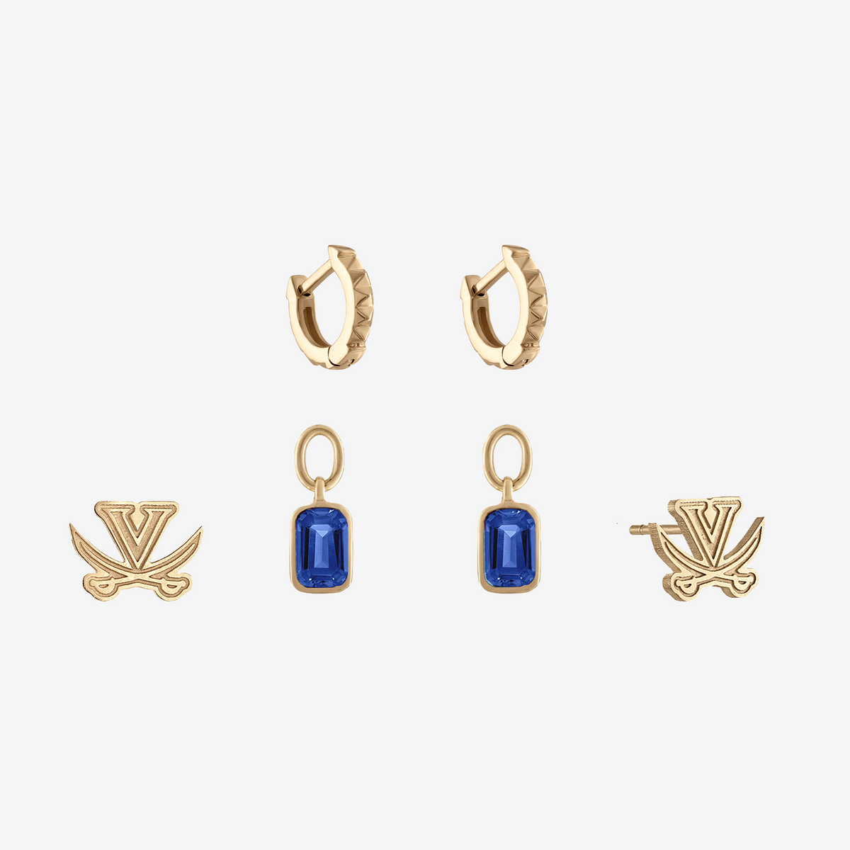 UVA V-Sabre Sunburst Earring Bundle
