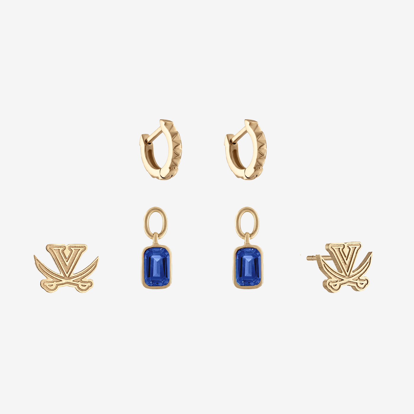 UVA V-Sabre Sunburst Earring Bundle