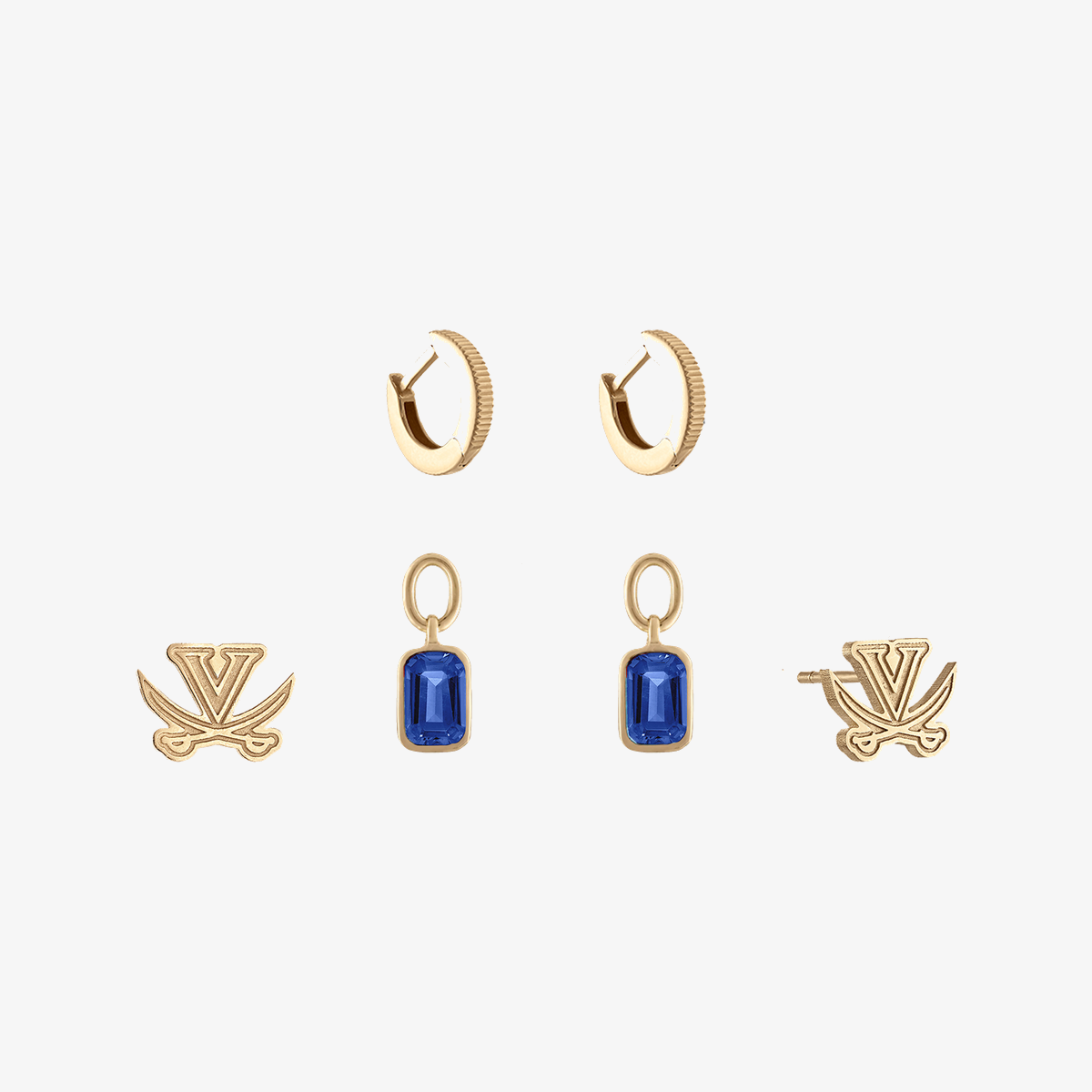 UVA V-Sabre Florentine Earring Bundle