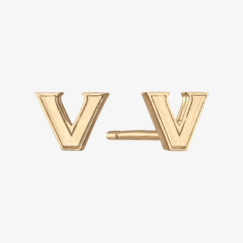 Vanderbilt V Stud Earrings