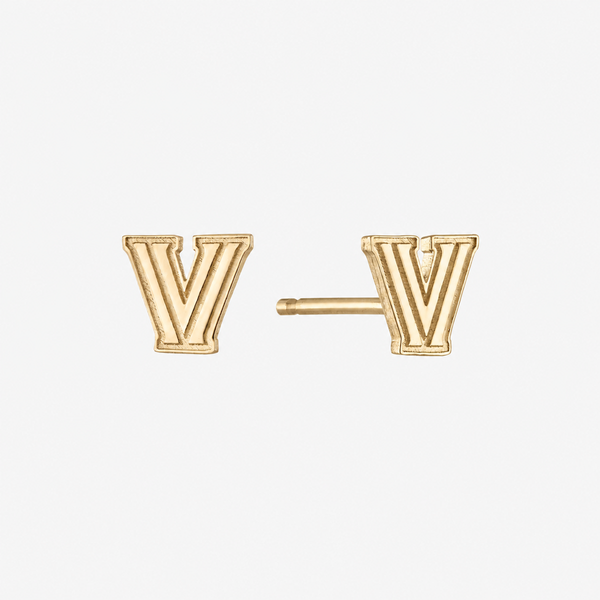 Villanova Logo Stud Earrings
