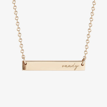 Vanderbilt Vandy Horizontal Bar Necklace