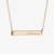 Villanova Horizontal Bar Necklace