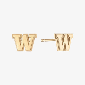 Washington Logo Stud Earrings