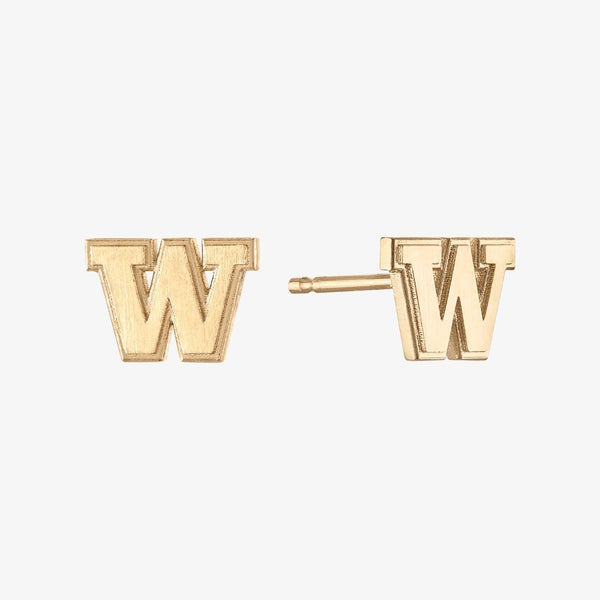 Washington Logo Stud Earrings
