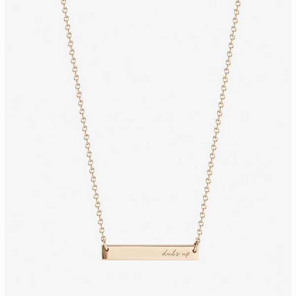 Washington Dubs Up Horizontal Bar Necklace