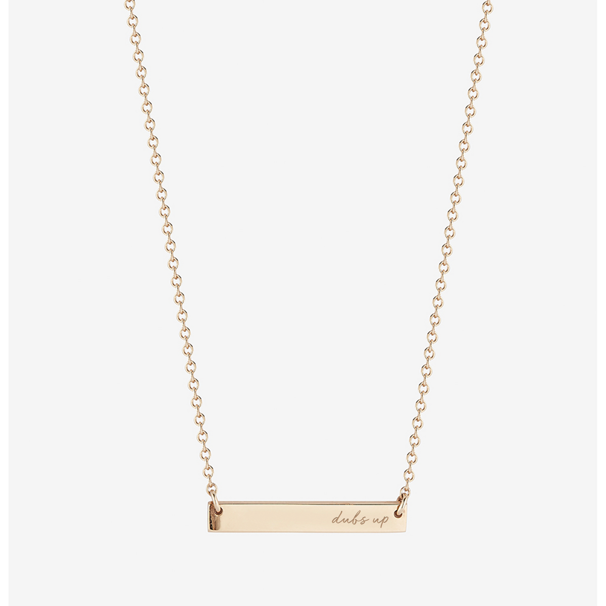 Washington Dubs Up Horizontal Bar Necklace