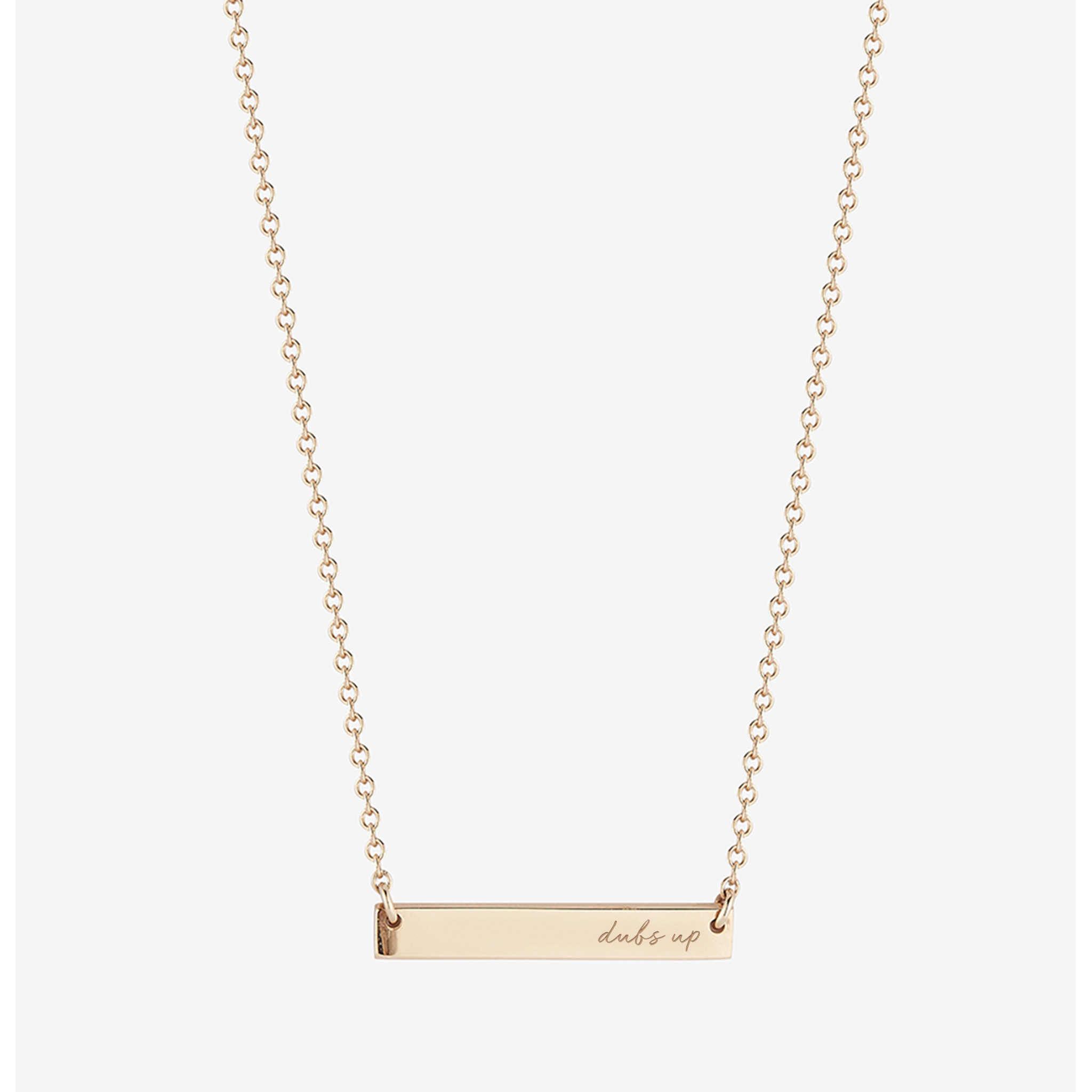 Washington Dubs Up Horizontal Bar Necklace