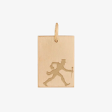 Wake Forest Walking Deacon Rectangle Pendant