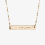 Wake Forest Horizontal Bar Necklace