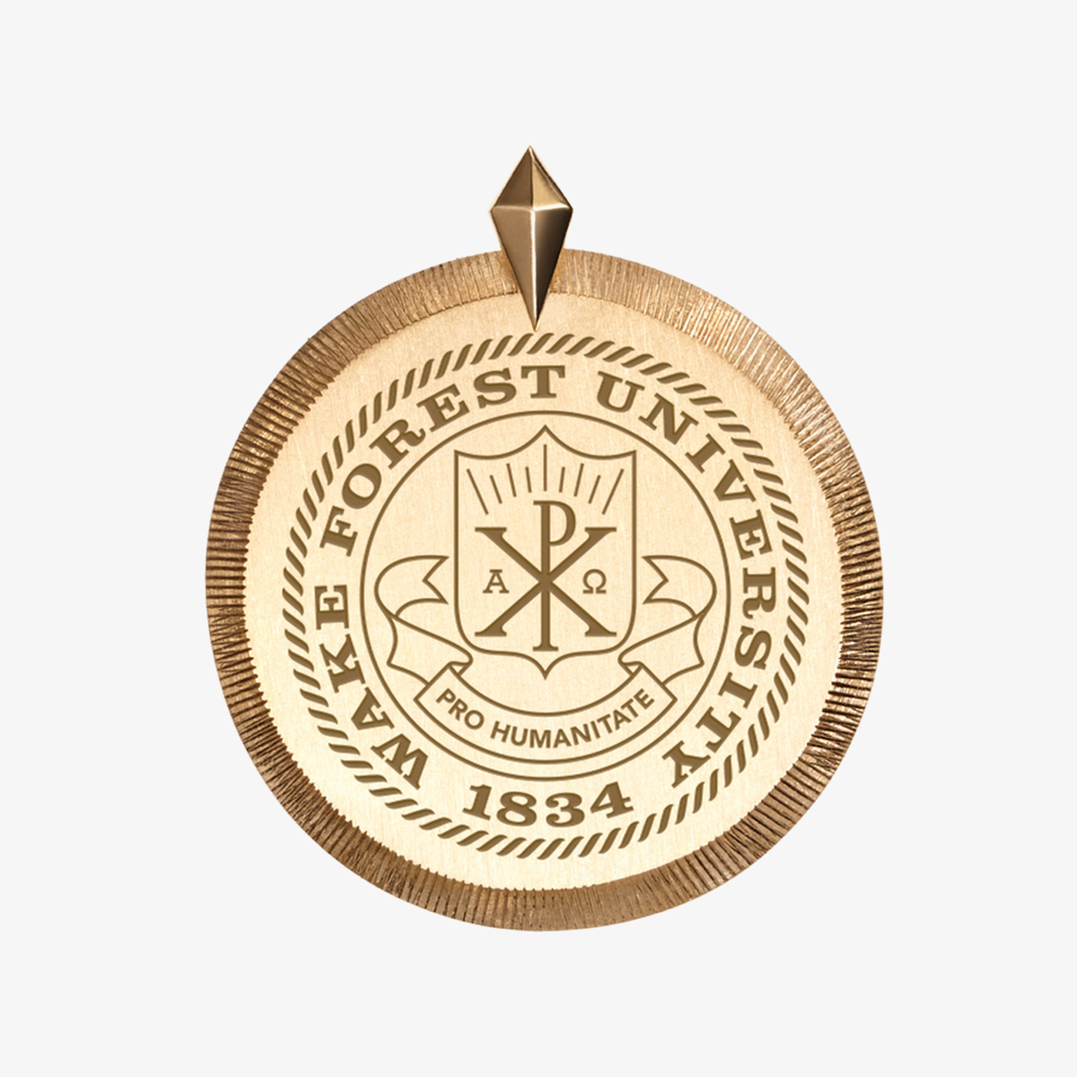 Wake Forest Seal Florentine Pendant