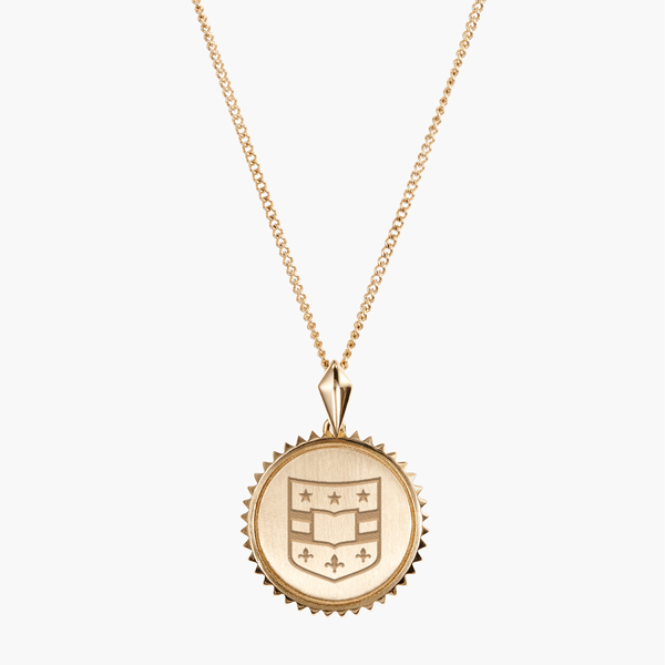 WashU Shield Sunburst Pendant
