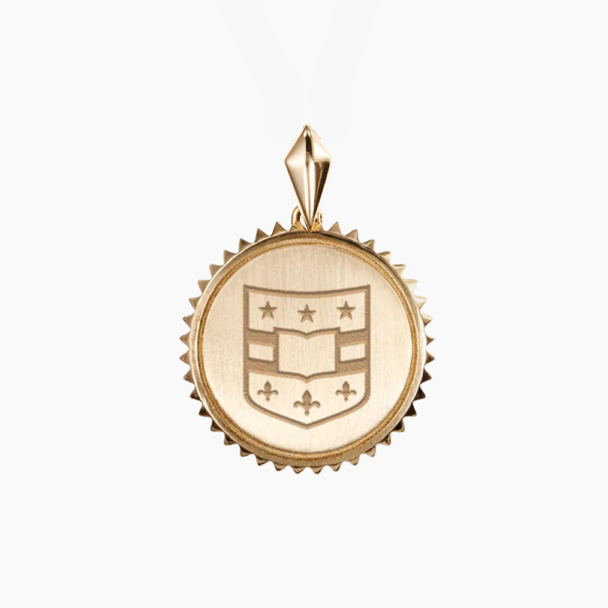 WashU Shield Sunburst Pendant