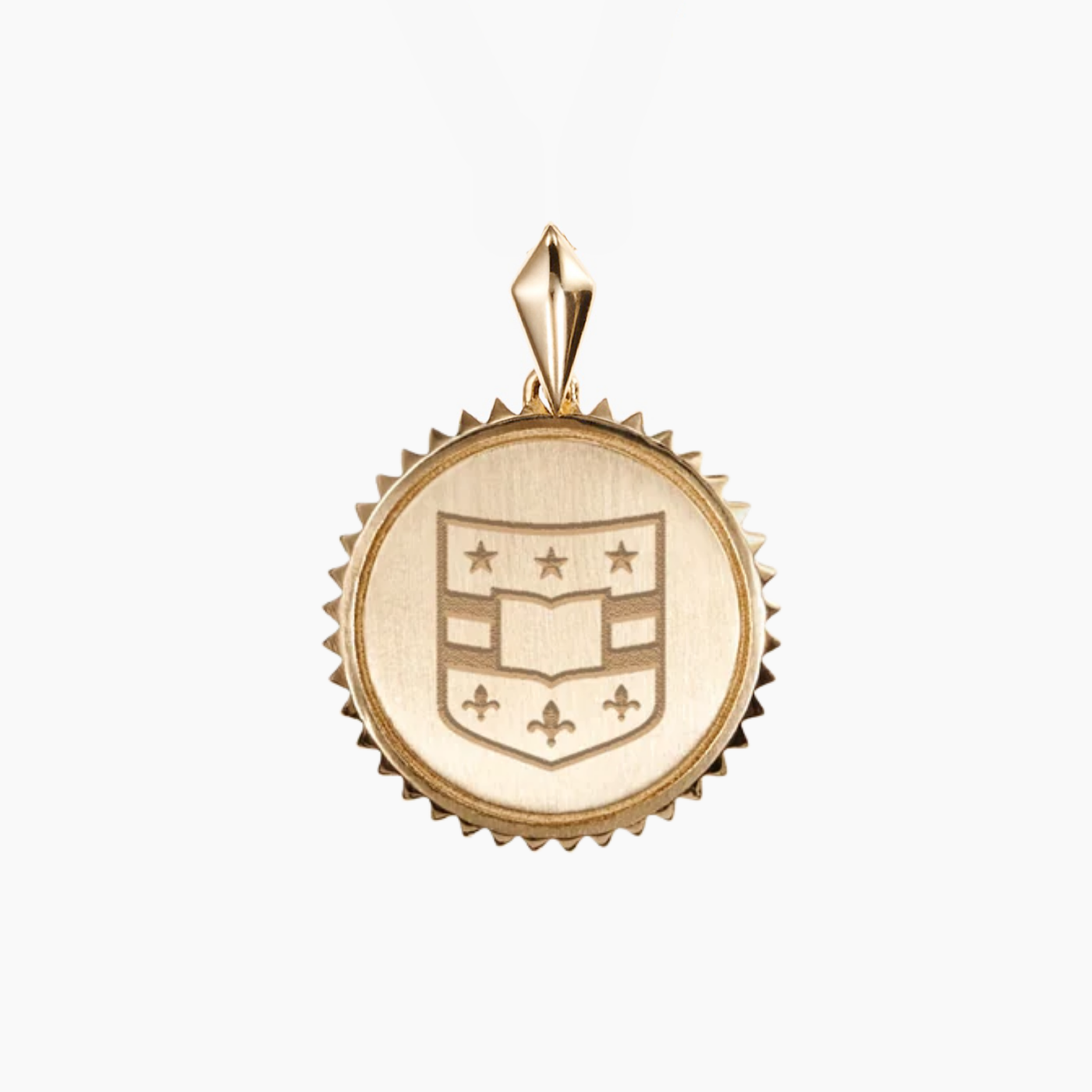 WashU Shield Sunburst Pendant