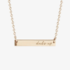 Washington Dubs Up Horizontal Bar Necklace