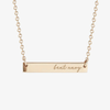 West Point Beat Navy Horizontal Bar Necklace