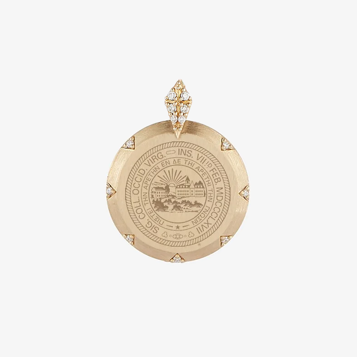 West Virginia 7-Point Diamond Pendant
