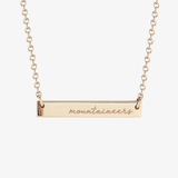 West Virginia Mountaineers Horizontal Bar Necklace